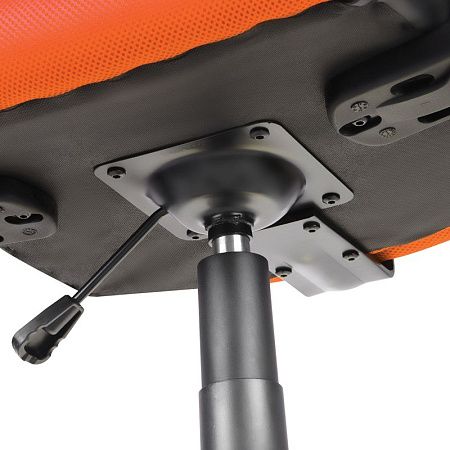 Кресло игровое Helmi HL-S12 "Mini", экокожа/ткань, черная/оранжевая