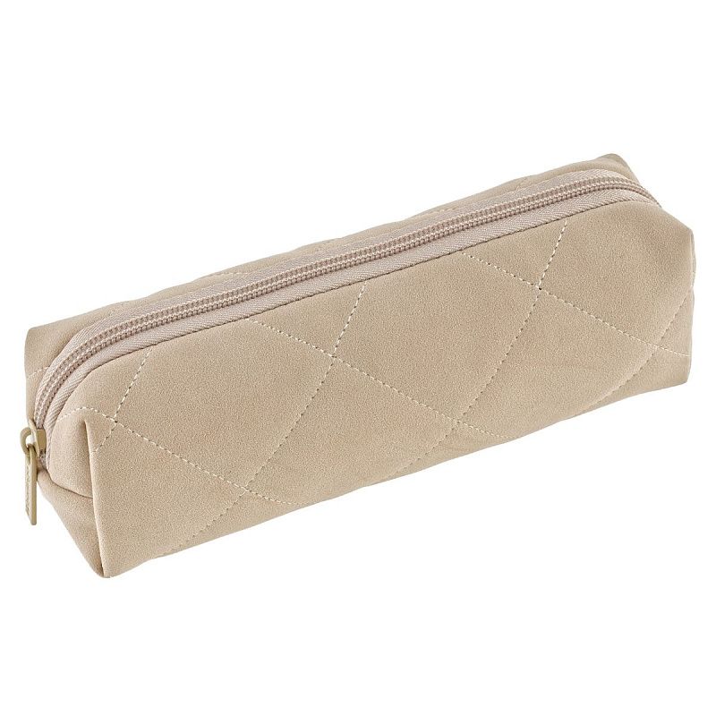 Пенал-косметичка 1 отделение, 210*50*60 мм, Berlingo, "Beige shades", полиэстер