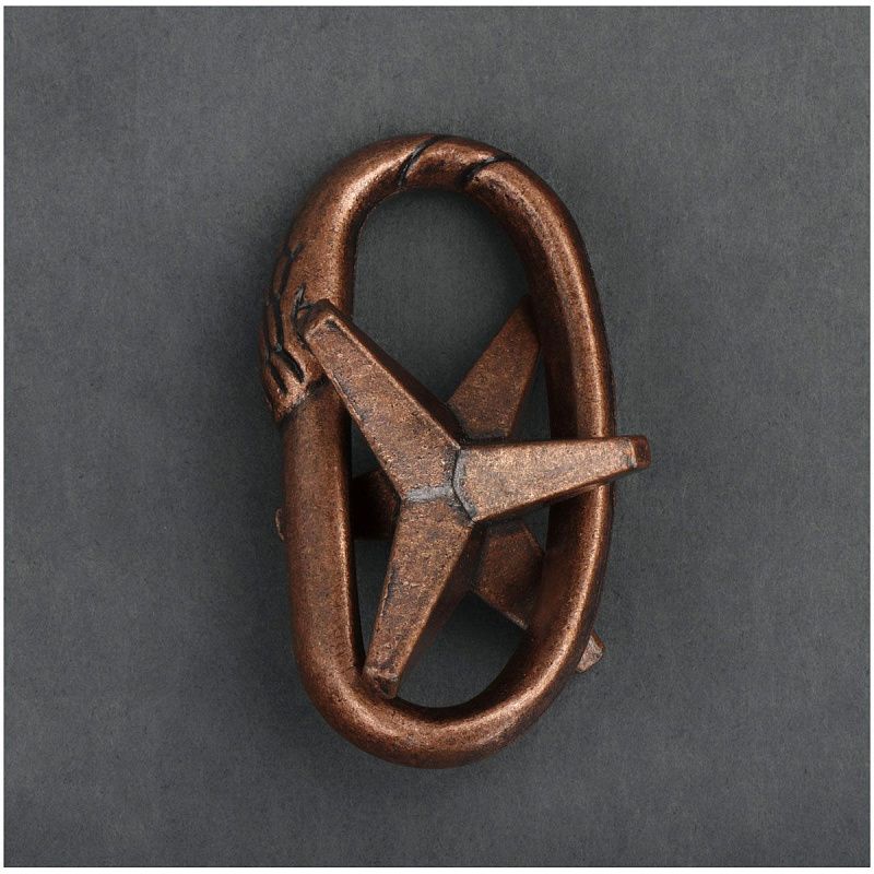 Головоломка металлическая большая ТРИ СОВЫ "Звезда", 2 уровень сложности 