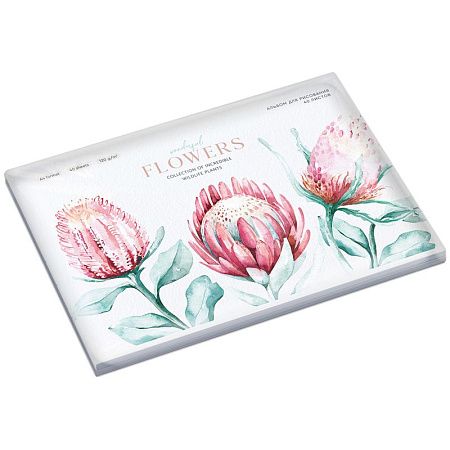 Альбом для рисования 40л., А4, на скрепке Greenwich Line "Flowers collection", 120г/м2