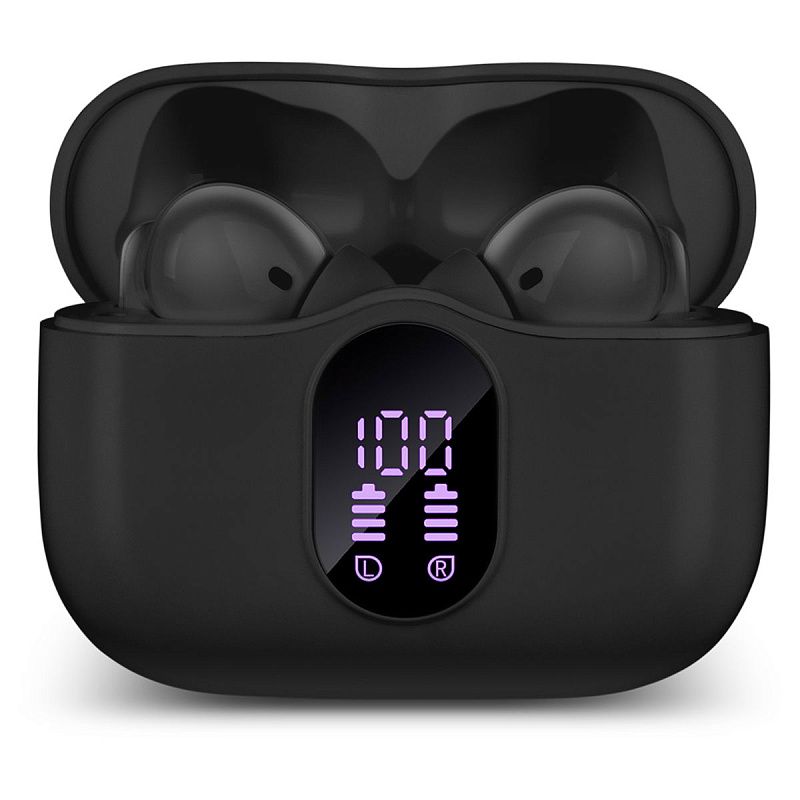 Наушники с микрофоном беспроводные Sven E-315B, TWS Bluetooth, разъем Type-C, черный