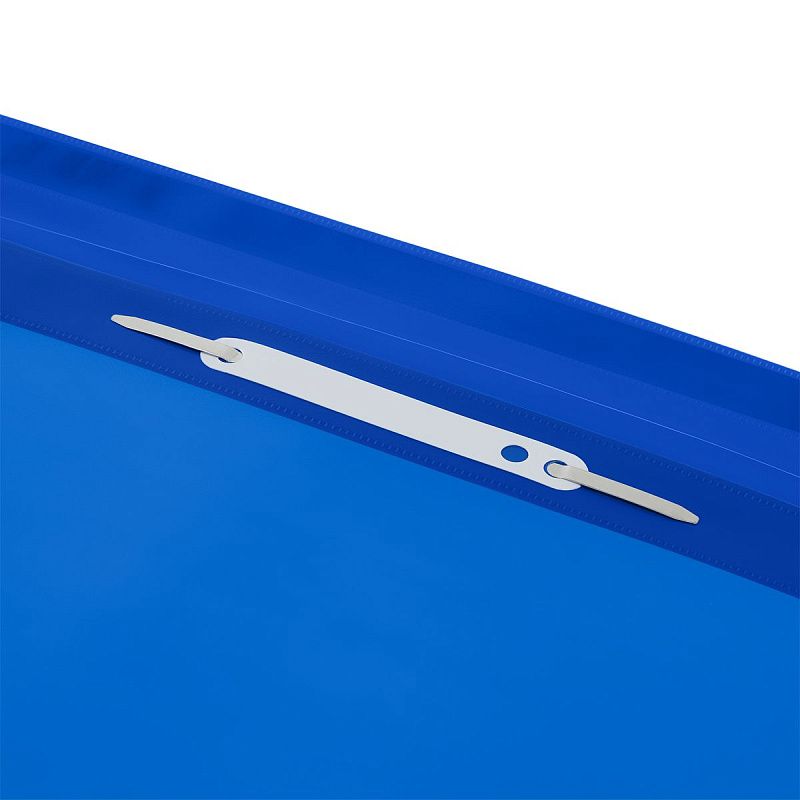 Папка-скоросшиватель пластик. СТАММ А4, 160мкм, синяя с прозр. верхом 