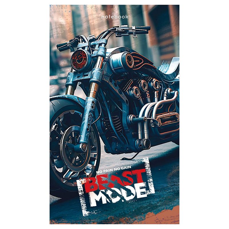 Блокнот А7 48л. на склейке BG "Men's car"