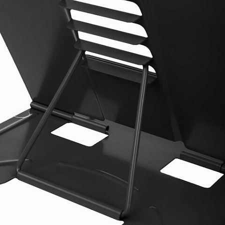 Подставка для книг и учебников BRAUBERG, Black, регулируемый угол наклона, металл, 238057 