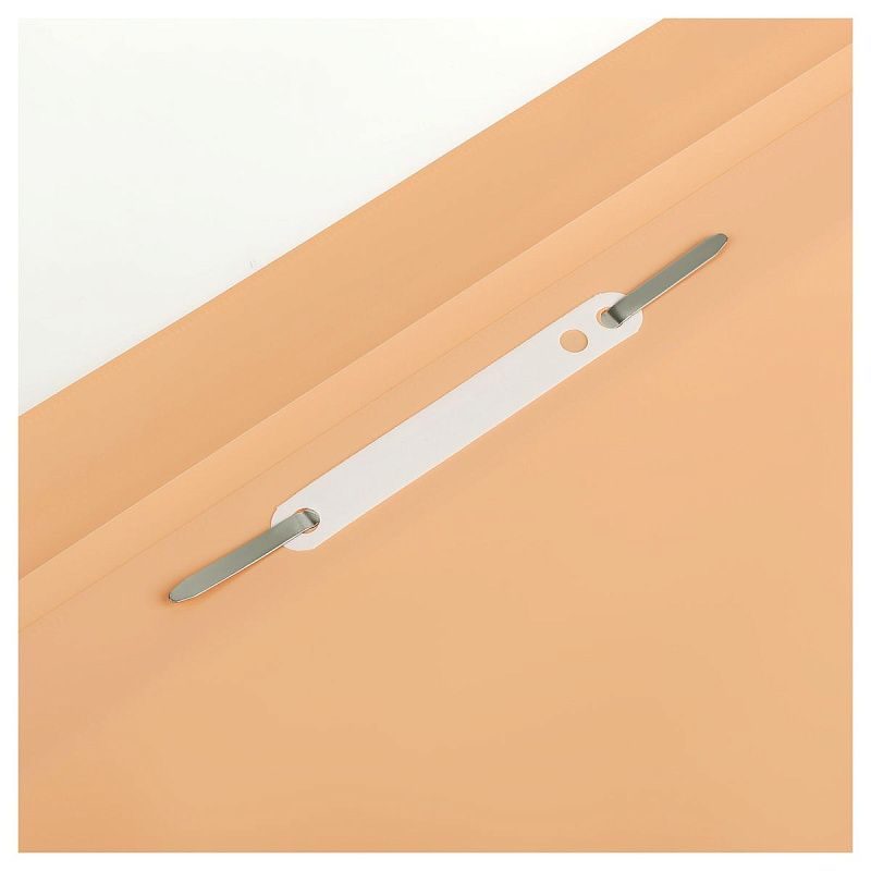 Папка-скоросшиватель пластик. СТАММ "Акцент" А4, 180мкм, персиковая с прозр. верхом 