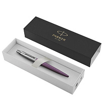 Ручка шариковая PARKER "Jotter Core Victoria Violet CT", корпус фиолетовый, детали хром, синяя, 1953190