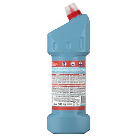 Чистящее средство 1,5 л DOMESTOS (Доместос) "Свежесть Атлантики", с отбеливающим эффектом, 67683281 