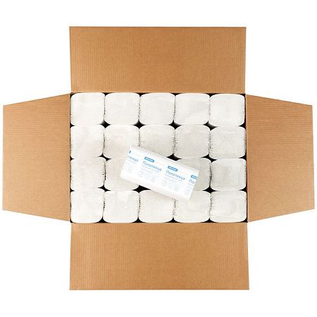 Полотенца бумажные лист. OfficeClean Professional(V-сл) (H3), 1-слойные, 250л/пач., 21*21,6, тиснение, белые 