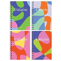 Записная книжка А6 80л. на гребне BG "Mono. Creative"