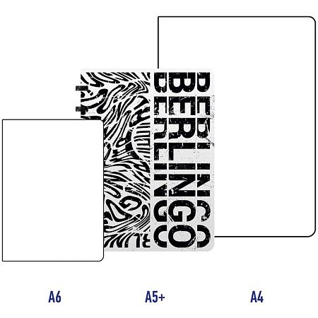 Бизнес-тетрадь А5+, 80л., Berlingo "Monochrome", клетка, на кольцах, с возм. замены блока, 80г/м2, пластик. обложка 700мкм, линейка-закладка