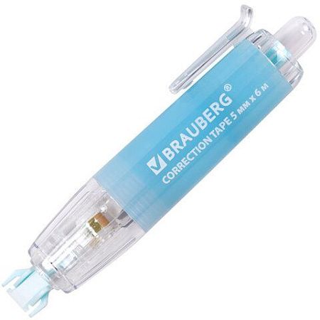 Корректирующая лента BRAUBERG PASTEL 360, 5 мм х 6 м, ассорти, автоматическая, блистер, 272662