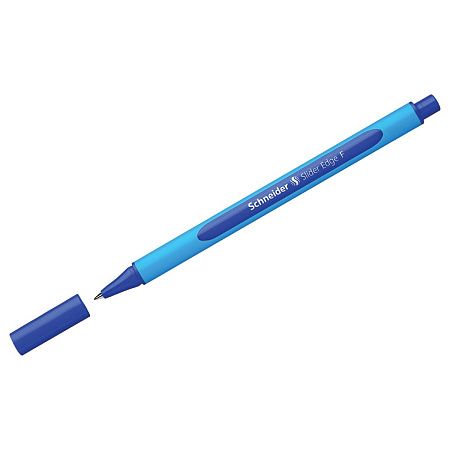 Набор шариковых ручек Schneider "Slider Edge F" 4шт., синие, 0,8мм, трехгранный корпус, блистер 