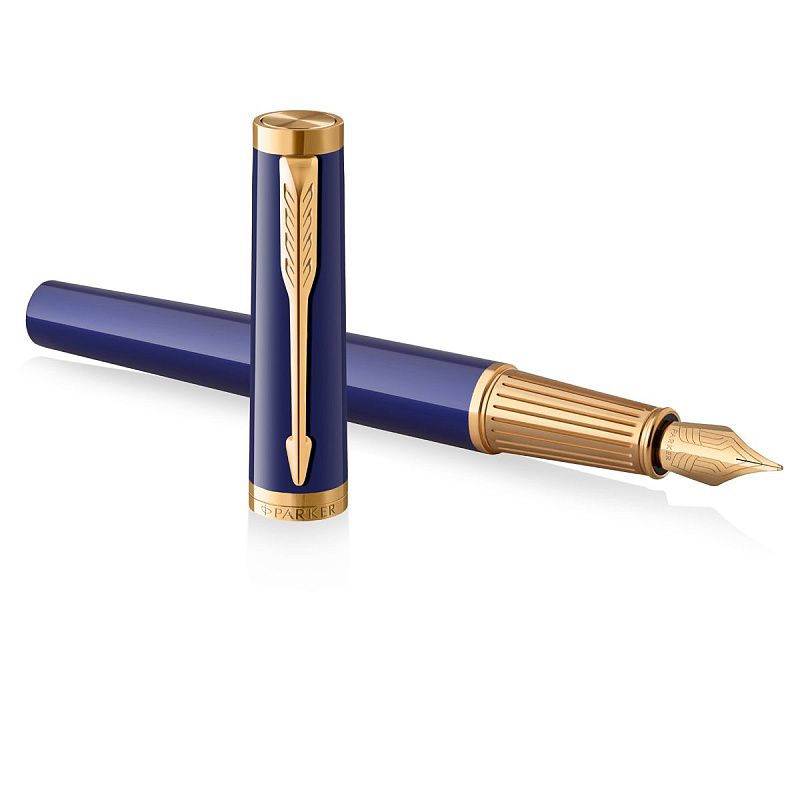 Ручка перьевая Parker "Ingenuity Blue GT" 0,8мм, подарочная упаковка 