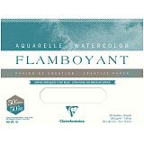 Бумага для акварели, 20л., 310*410мм, Clairefontaine "Flamboyant", 300г/м2, экстра-торшон, склейка