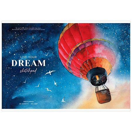 Альбом для рисования 24л., А4, на скрепке Greenwich Line "Dream above", 120г/м2