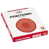 Пластилин Гамма, Юбилейная серия, 12 цветов, 240г, со стеком, картон. упаковка