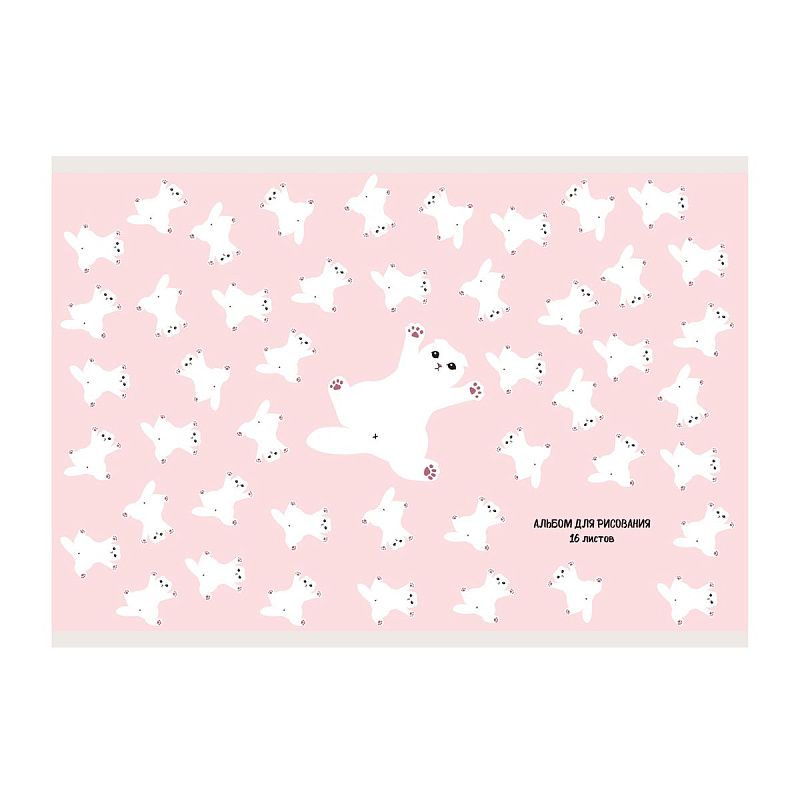 Альбом для рисования 16л., А5, на скрепке BG "Mix. Девочки"