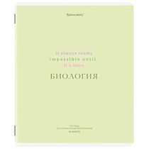Тетрадь предметная CREATIVE 48 л., обложка картон, БИОЛОГИЯ, клетка, подсказ, BRAUBERG, 405112