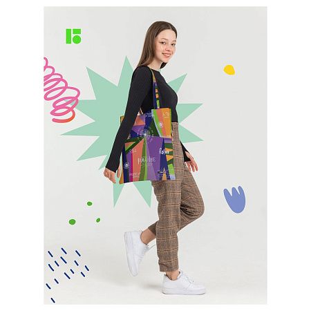 Сумка-шоппер Berlingo "Jumble" 40*35см, 1 отделение, полиэстер 