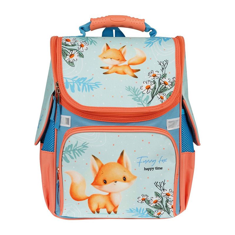 Ранец ArtSpace Junior "Foxy" 37*28*21см, 1 отделение, 3 кармана, анатомическая спинка 