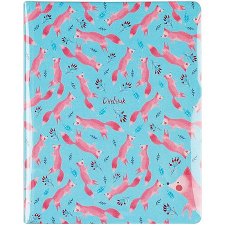 Дневник 1-11 кл. 48л. (твердый) BG "Lovely Fox", иск. кожа, печать, тиснение цв. фольгой, ляссе