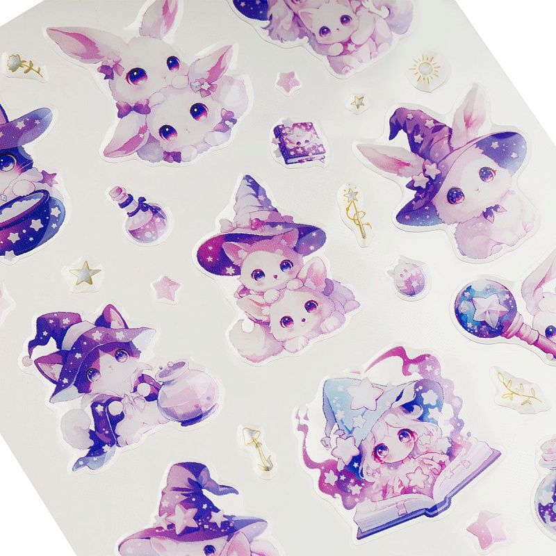 Наклейки гелевые MESHU  "Magical alchemy" , 10*23см, инд. уп., европодвес