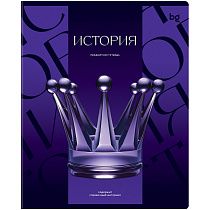 Тетрадь предметная 48л. BG "Темное стекло" - История, конгрев, твин-лак, 70г/м2