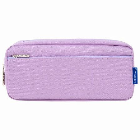 Пенал мягкий BRAUBERG PASTEL, 2 отделения, фиолетовый, 21х9,5х5см, 272278 