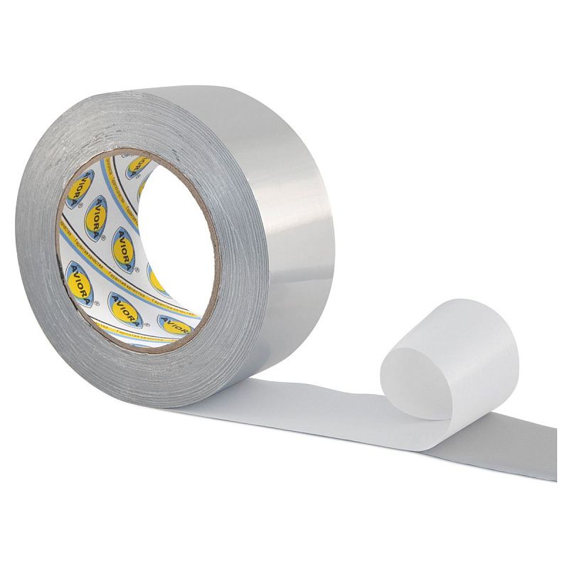 Клейкая лента алюминиевая Aviora, 50мм* 50м, негорючая, непроницаемая, влагостойкая