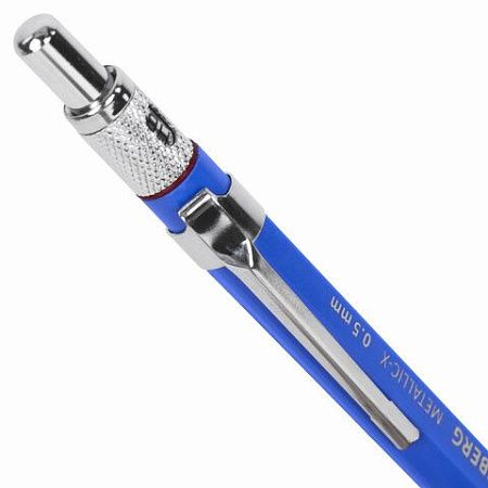 Карандаш механический 0,5 мм + грифели HB 24 штуки на блистере, BRAUBERG "METALLIC-X 05", металлические детали, 181965 