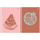 Бизнес-блокнот А6, 80л., BG "Juicy fruits", soft-touch ламинация