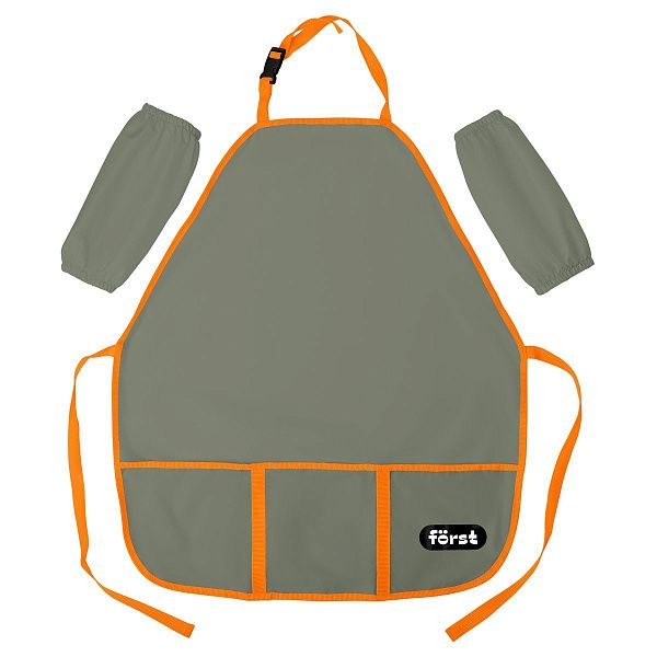 Фартук с нарукавниками Först, 53,5*44,5см, 3 кармана, серый