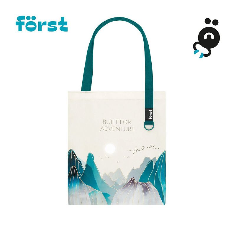 УЦЕНКА - Сумка-шоппер Först "Mountains" 40*35см, 1 отделение, женская (осн 368277) 