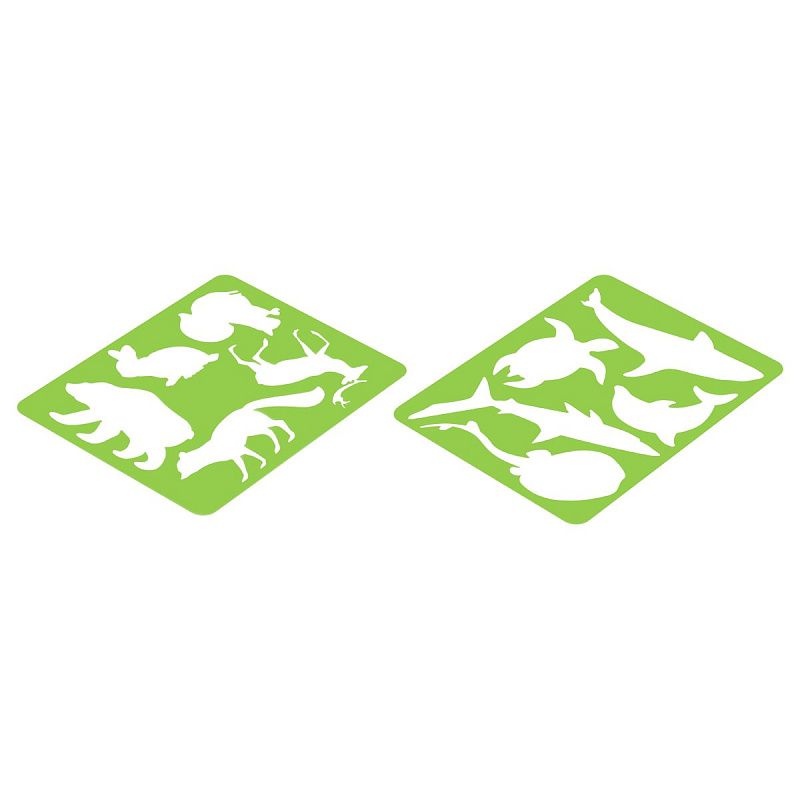 Набор трафаретов-раскрасок СТАММ "Животные", 4шт. 