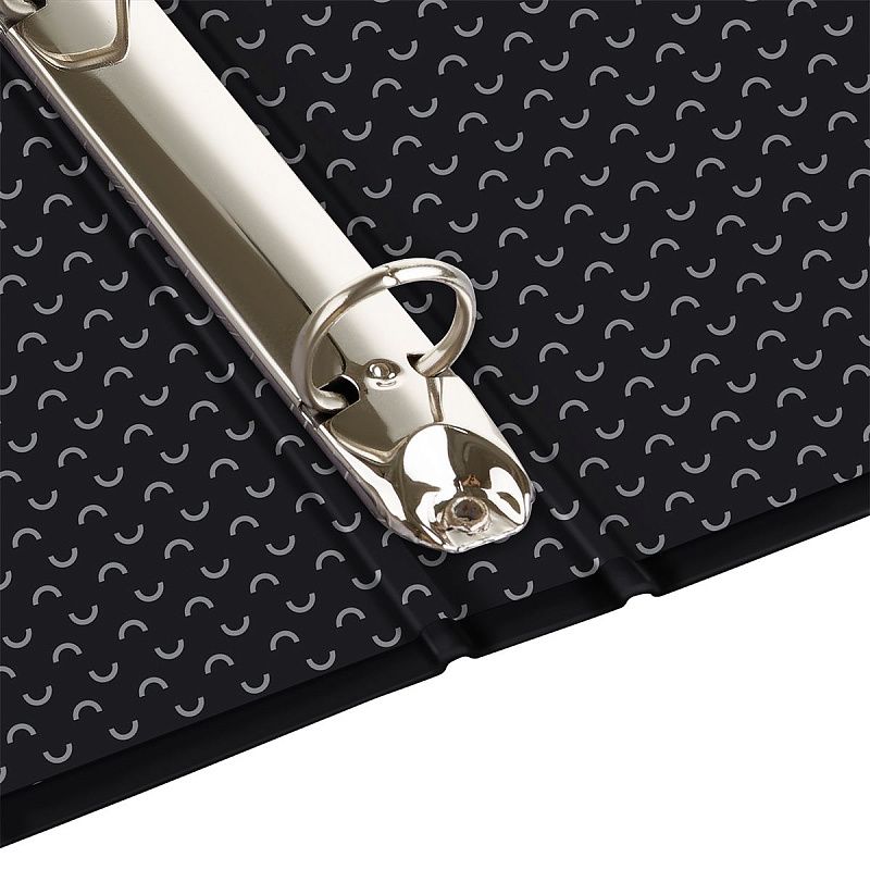 Папка-портфолио 7БЦ А4 BG, на 4 кольцах, для школьника "Черный", 20 файлов 