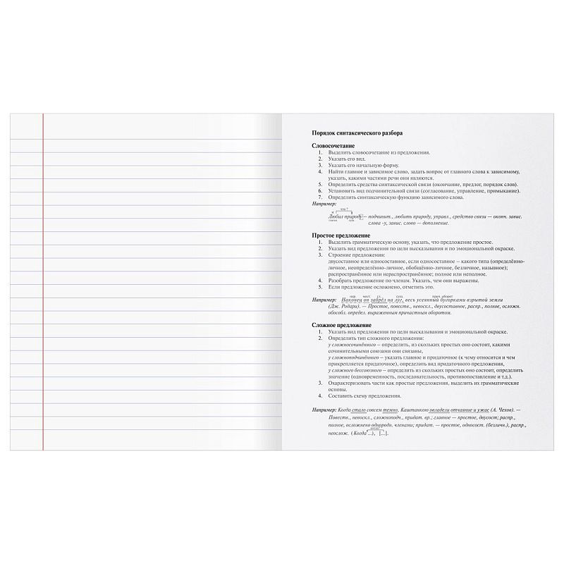 Тетрадь предметная 48л. BG "Заглавные-главные" - Русский язык, эконом