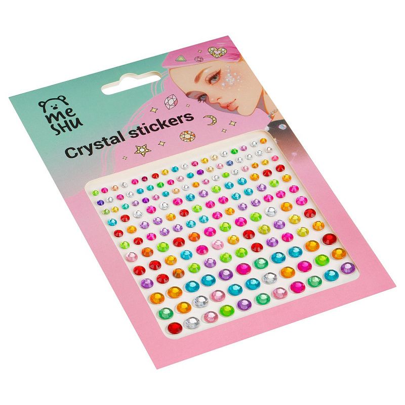 Стразы для макияжа и волос MESHU "A large set" 465 наклеек, инд. уп., европодвес