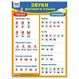 Плакат обучающий ТРИ СОВЫ "Звуки русского языка", 440*600мм