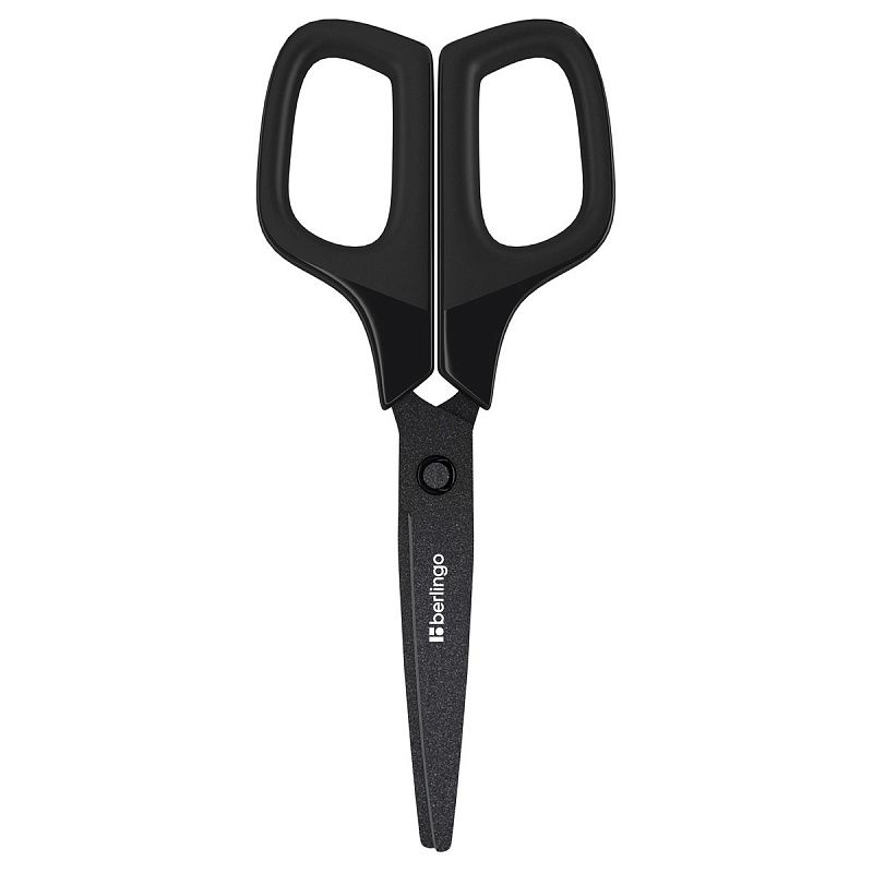 Ножницы Berlingo "Double black", 17,5см, тефлоновые лезвия, европодвес