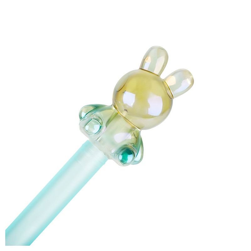 Ручка гелевая MESHU "Bear and Rabbit" радужная, 0,7мм 