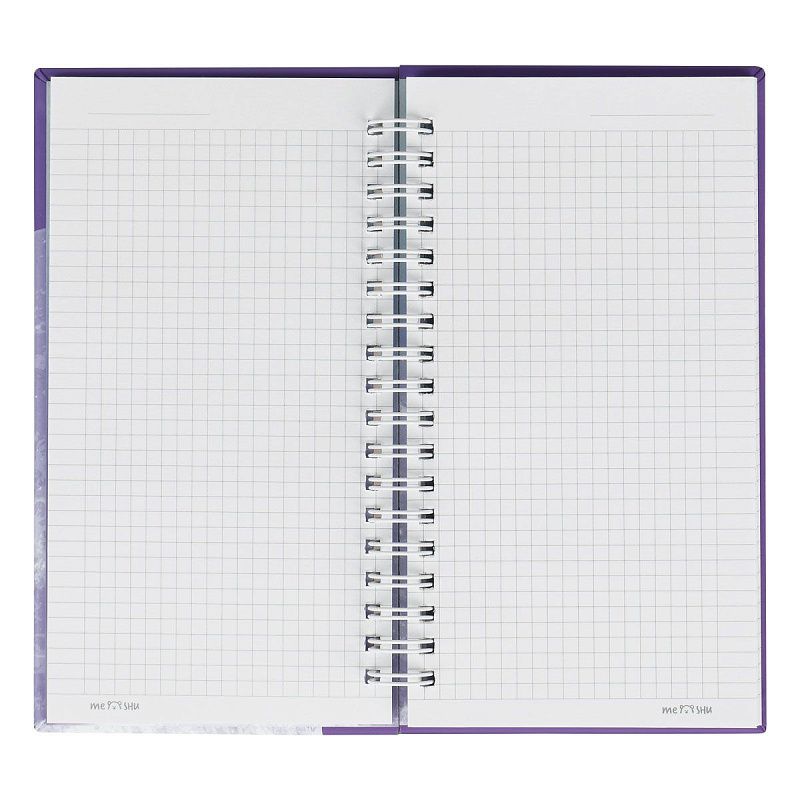 Записная книжка 95*175 мм 96л. на гребне MESHU "Moon light", матовая ламинация, твердая обложка, выборочный УФ-лак