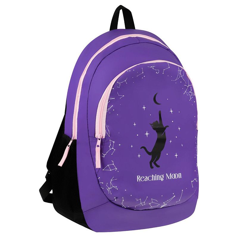 Рюкзак ArtSpace Classic "Get the Moon", 45*30*16 см, 2 отделения, 2 кармана, PU покрытие, уплотн. спинка