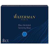 Картриджи чернильные Waterman Standart, синий, 8шт., картонная коробка
