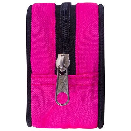 Пенал-косметичка BRAUBERG овальный, полиэстер, "Pink", 22х9х5 см, 229270 