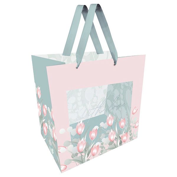 Пакет подарочный 23*18*10см MESHU "Delicate", матовая ламинация