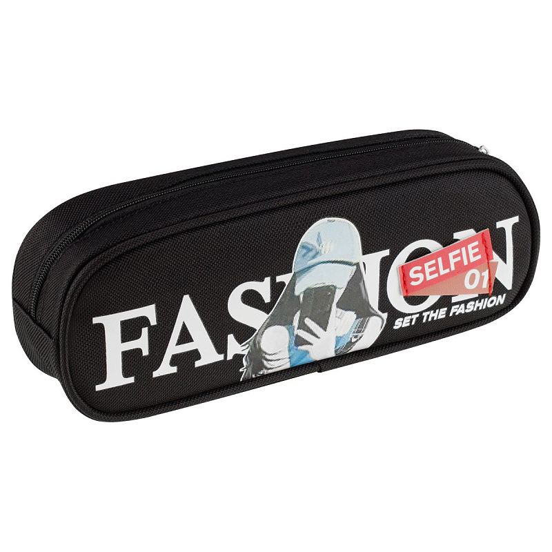 Пенал мягкий 225*95*50 MESHU "Fashion", 2 отделения, полиэстер