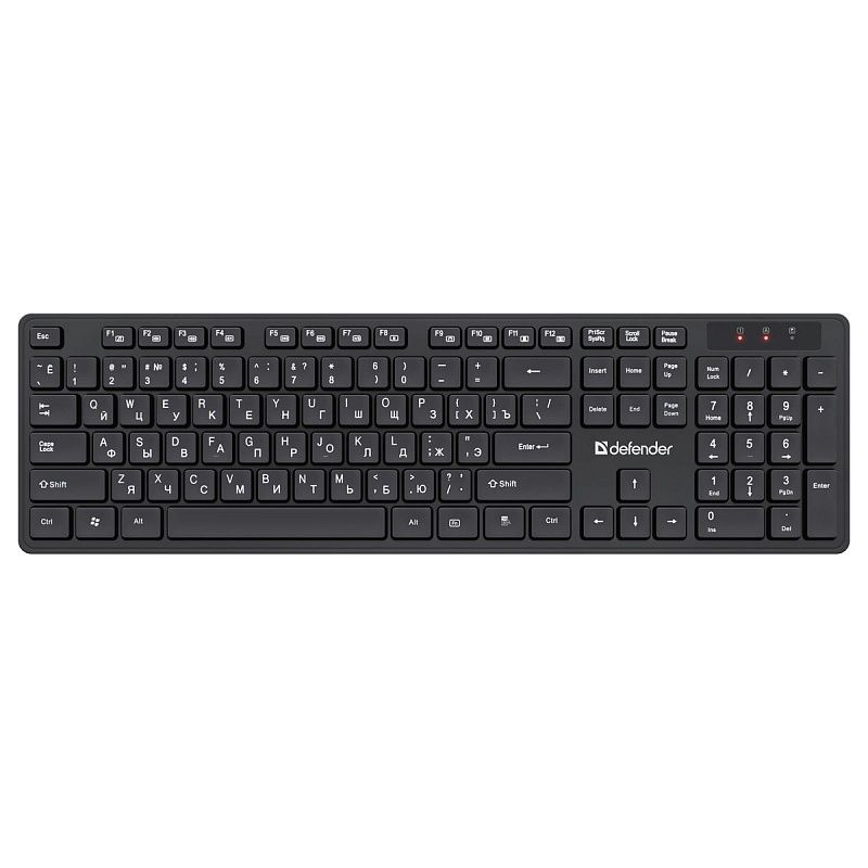 Комплект беспроводной клавиатура + мышь Defender "Lima C-993", черный