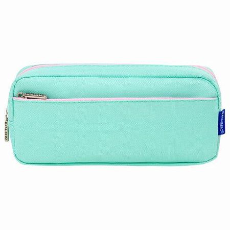 Пенал мягкий BRAUBERG PASTEL, 2 отделения, мятный, 21х9,5х5см, 272275 