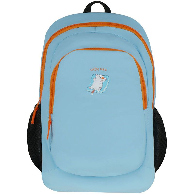 Рюкзак ArtSpace Classic "Lazy Cat", 40*29*18см, 2 отделения, 2 кармана, PU покрытие, уплотн. спинка 