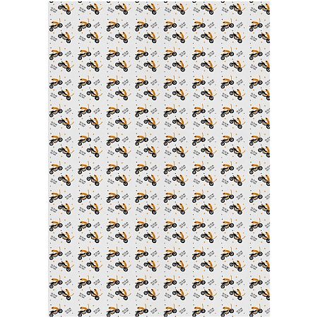 Упаковочная бумага белый крафт 70*100см, MESHU "Что за лев этот тигр", 70г/м2